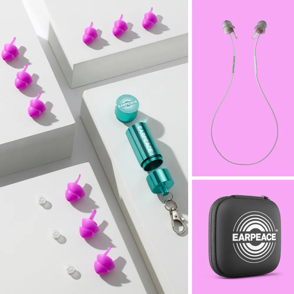 Earpeace Festival Pro øreplugger Deluxe Bundle klar lyd