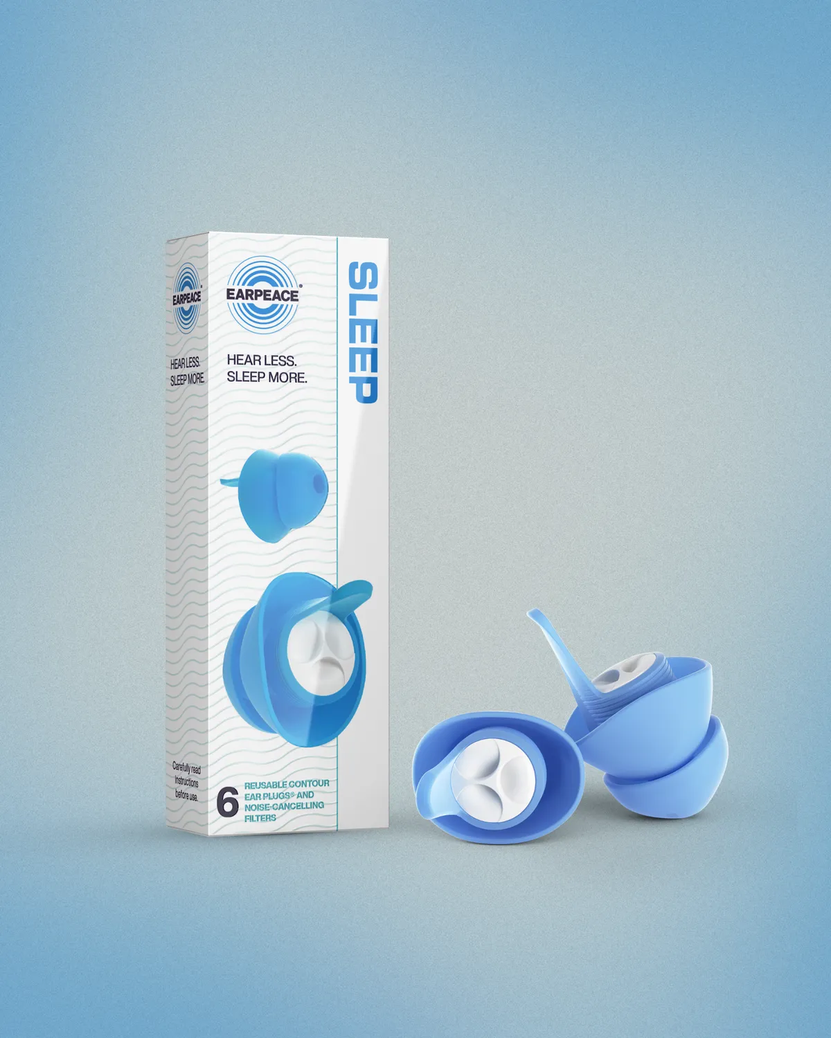 Earpeace Sleep øreplugger 30dB gjenbrukbare