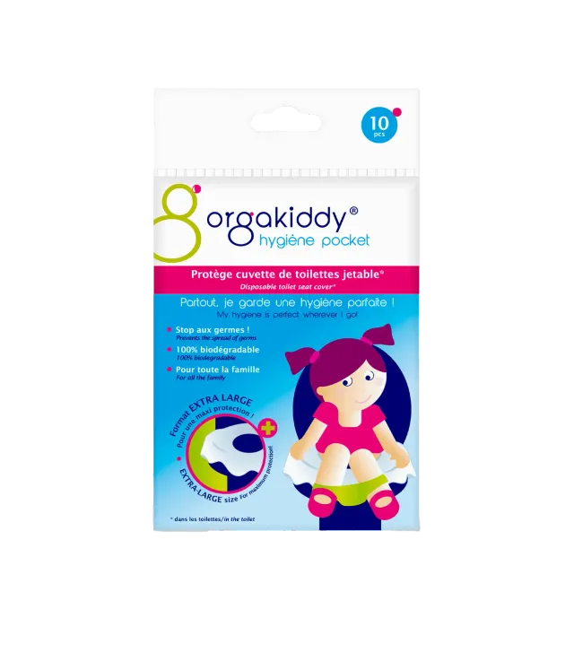 Quies Orgakiddy toalettbeskyttelse XL 10-pakk engangs