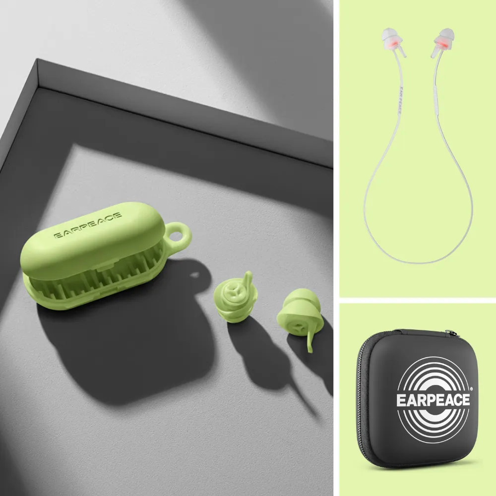 EARPEACE Everyday Deluxe Bundle øreplugger med snor og etui