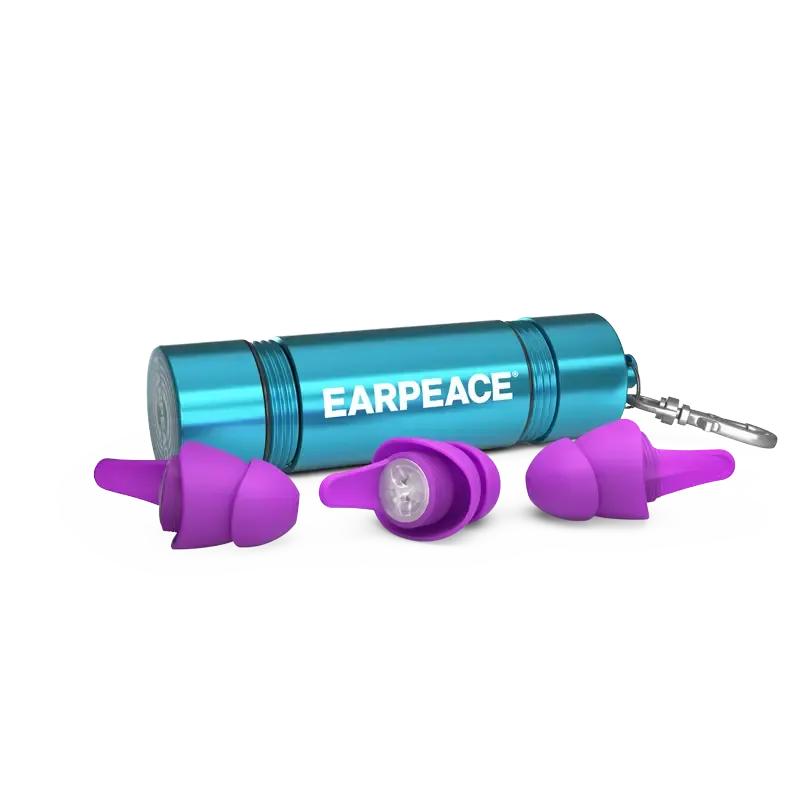 Earpeace Festival Pro øreplugger 20 dB konsert lilla