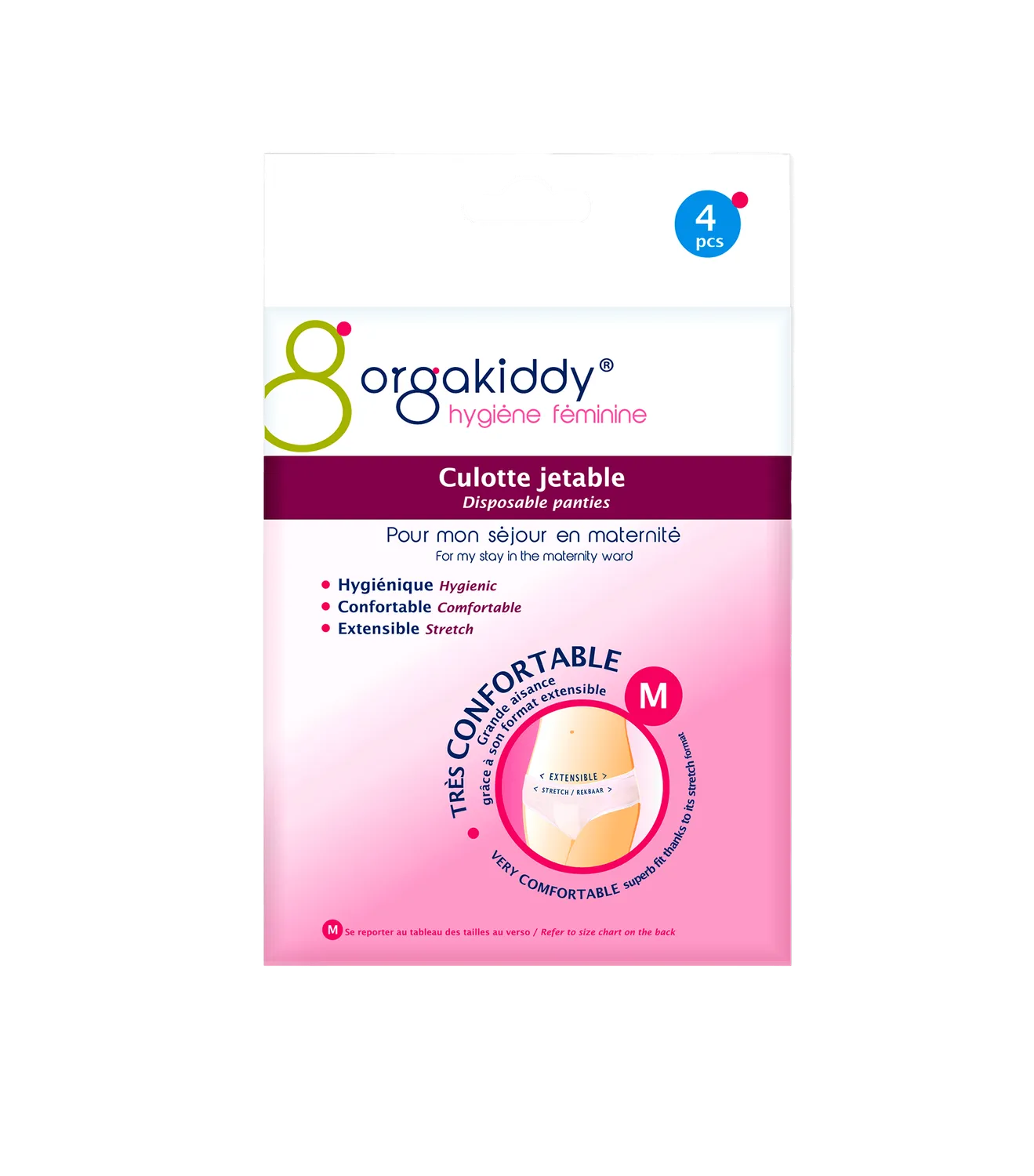 Quies Orgakiddy engangstruse 4-pakk postpartum
